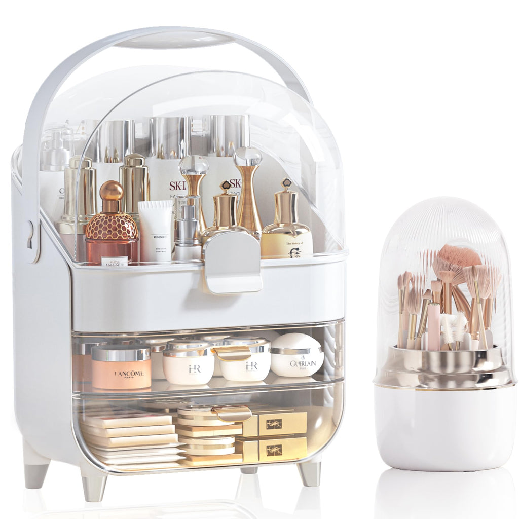 360° Makeup Organizer & Skincare Storage Box