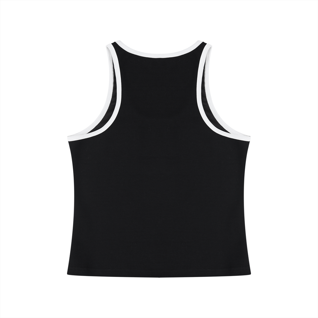 MG Motorsport No Limits Women's Cropped Tank Top – Black & Gold